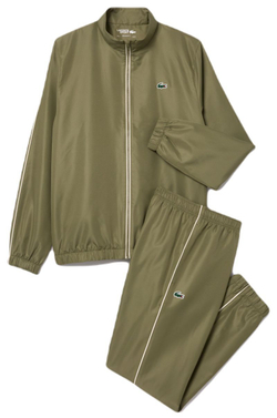 Мужской теннисный костюм Lacoste Tracksuit Set - зеленый