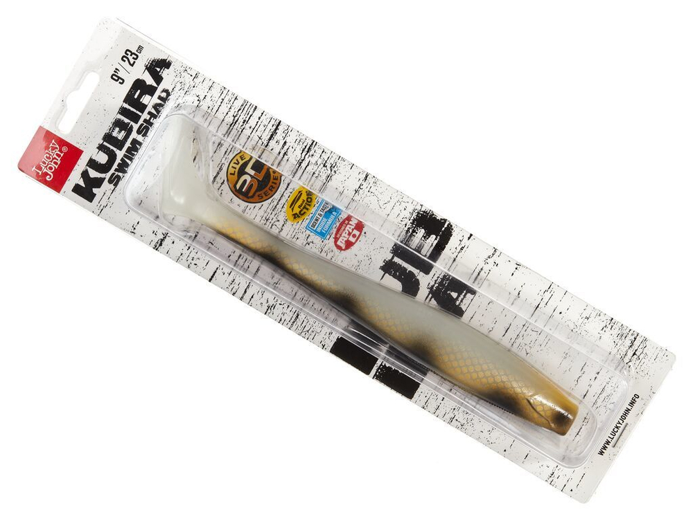 Виброхвост LJ 3D Series Kubira Swim Shad 7" (17.5 см), цвет PG28, 2 шт.