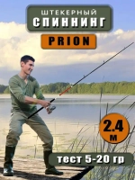 Спиннинг штекерный Wei 068 PRION 2,4 м тест 5-20G