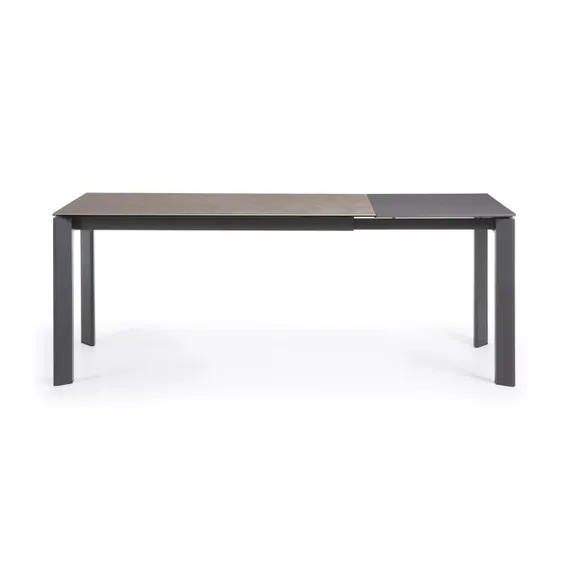 Стол Atta 140 (200) x90 графит керамика