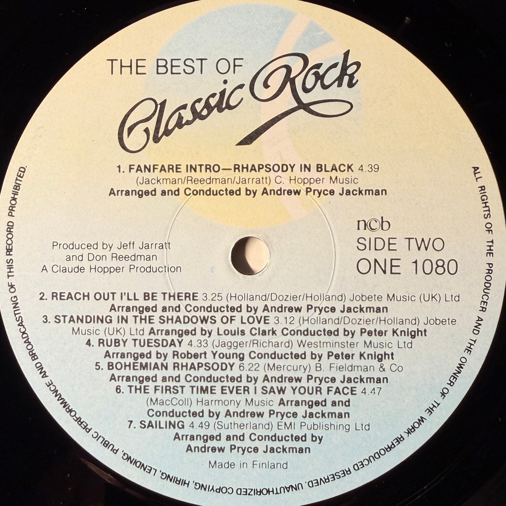 The Best Of Classic Rock - The London Symphony Orchestra (Финляндия 1988г.)