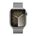 Умные часы Apple Watch Series 9 GPS + Cellular, 41mm, Stainless Steel Case with Silver Milanese Loop (Серебристый)