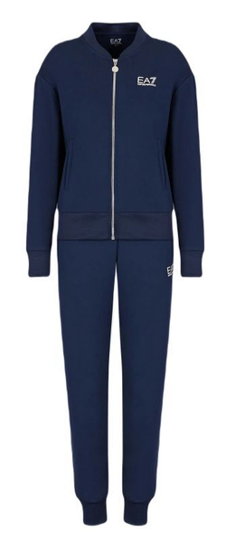 Женский теннисный костюм EA7 Woman Jersey Tracksuit - небесный