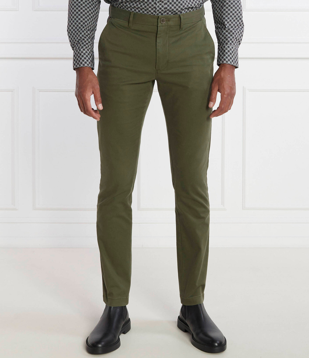 штаны chino Tommy Hilfiger - зеленый(MW0MW26619)