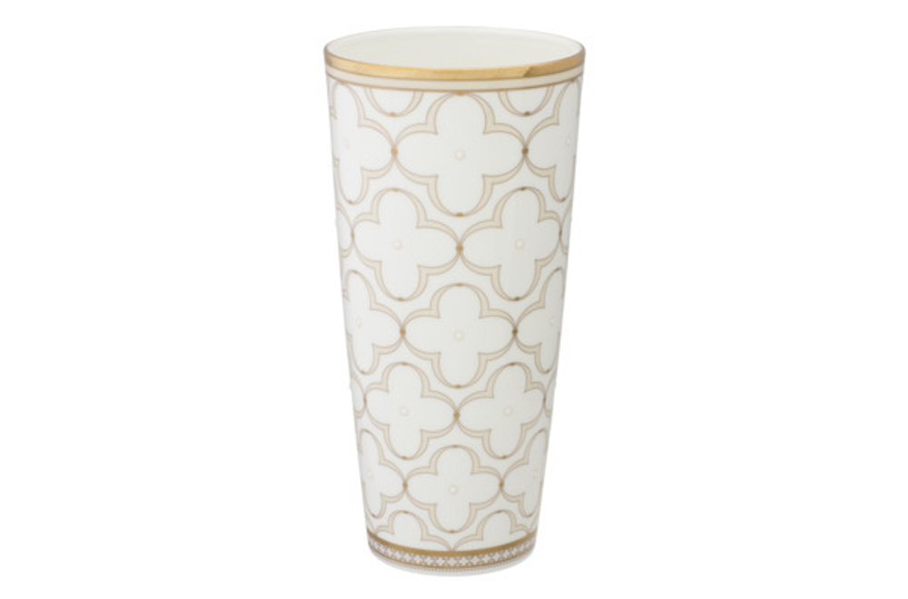 Ваза Noritake 26см Трефолио с золотым кантом