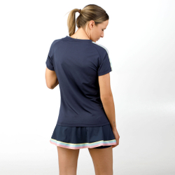 Женская теннисная юбка Quiet Please Rainbow Bounce Skirt Women - Dark Blue, Multicoloured