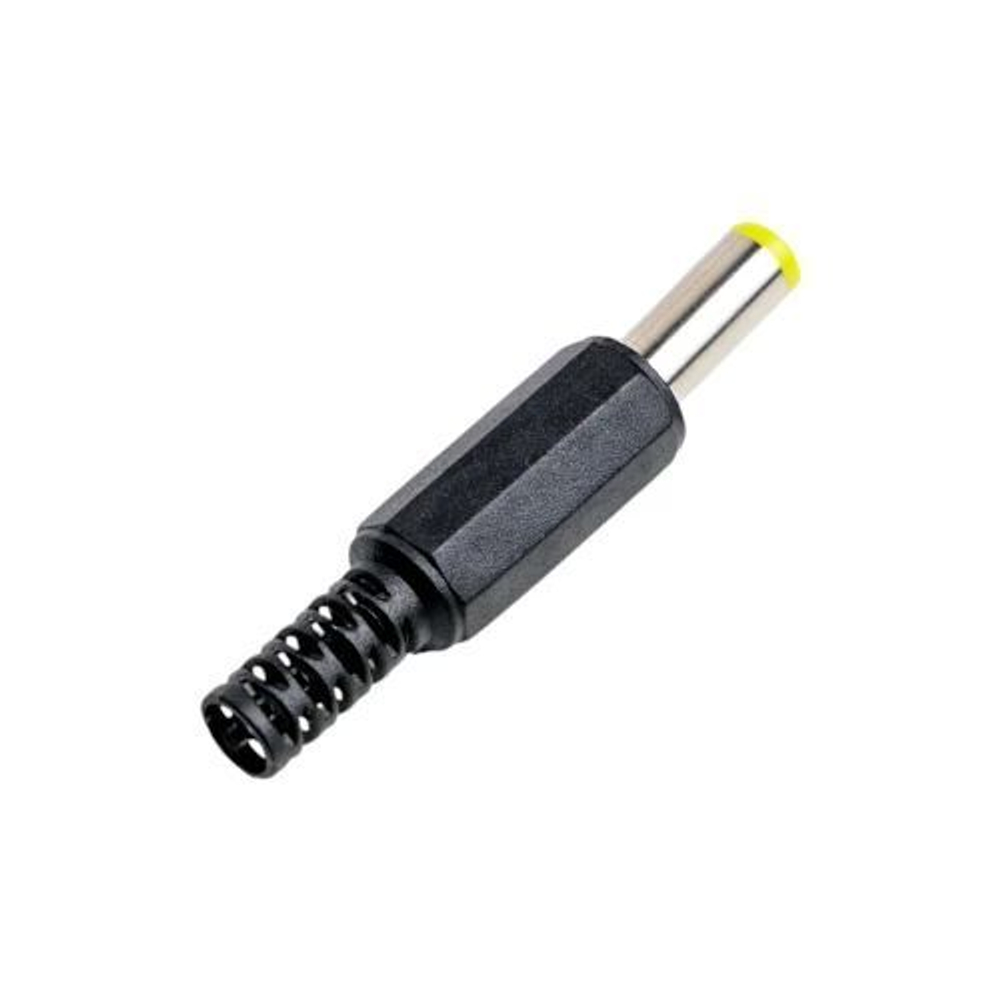 Разъем штекер DC5.5 x 2.5 желтый