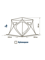 Палатка для зимней рыбалки HIGASHI Camo Pyramid Pro