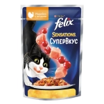 Индейка и ягоды в желе, 75г влажный корм Felix Sensation супер вкус