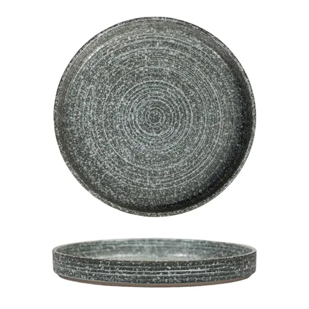 Тарелка с бортом d 23 см h3 см глазурь Glossy Stone Untouched Taiga P.L. Proff Cuisine [1]