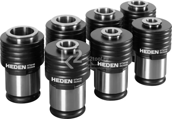 Набор резьбонарезных головок Heden для манипуляторов ETM-64, GTM60, М27-М64, ISO 529, 7 шт, арт. 504.009
