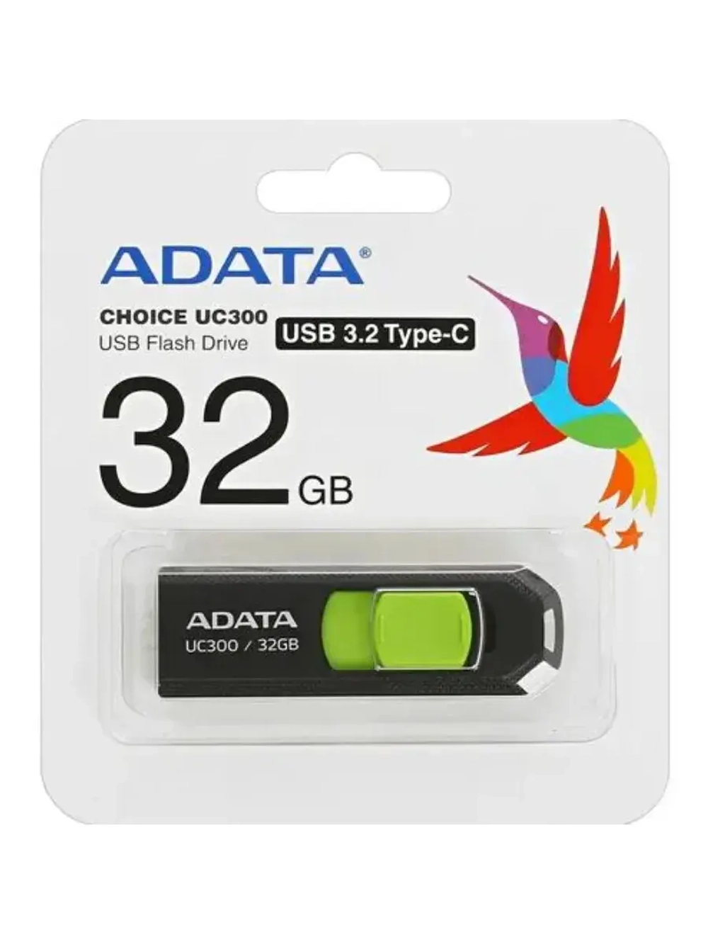Память USB Flash 32 ГБ UC300 ACHO-UC300-32G-RBK/GN BLACK