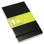 Блокнот Moleskine REPORTER SOFT QP818 Large 130х210мм 192стр. нелинованный мягкая обложка черный