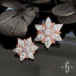Накрутка "Angelus" - Розовое золото - White CZ