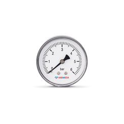 Манометр горизонтальный Varmega 6 бар 63мм НР 1/4" аксиальный 39602
