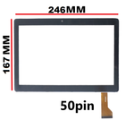 Тачскрин (сенсорное стекло) для планшета  Digma Optima 10 Z802 4G (Версия 1) 239-162мм XHSNM1010301W V0