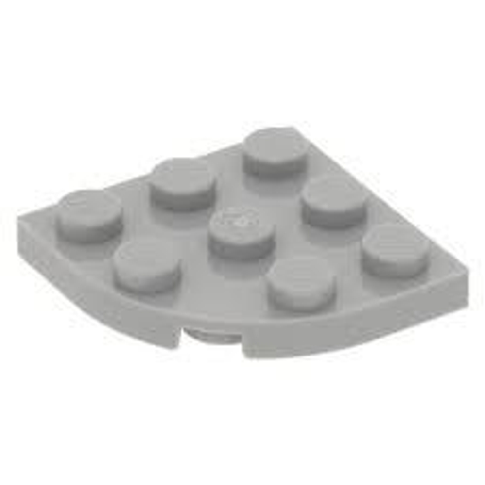 Lego Плитка в виде закругленного угла (серый) 4645412