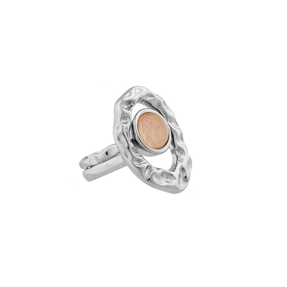Кольцо двойное Possebon Quartz Rose 16.5 мм K7158.9/16.5 R/S размер 16,5