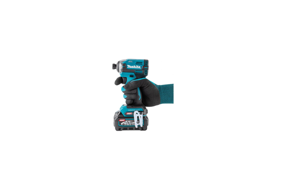 Ударный аккумуляторный шуруповерт Makita XGT BL 40В, XPT, 1/4", 210 Нм, 4+1 Т режим TD003GZ
