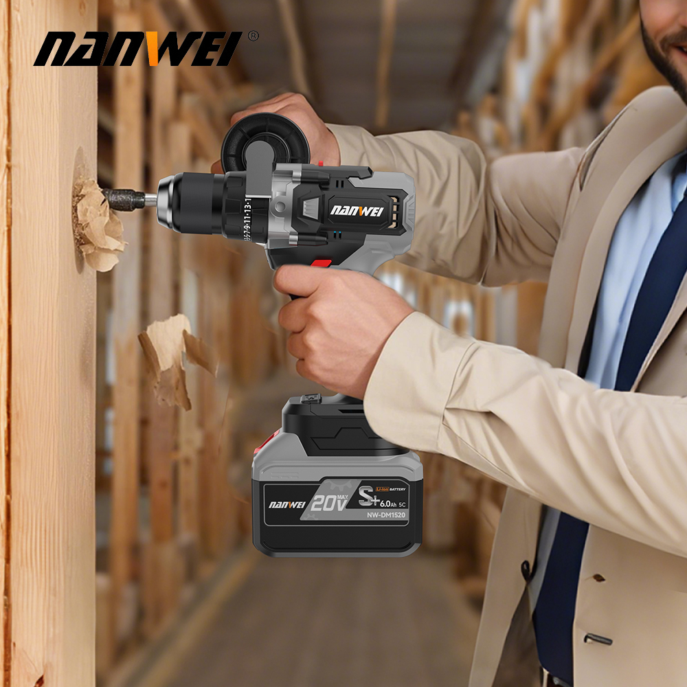Шуруповёрт для ледобура NANWEI NW-D5217C-6, 120 Н·м, 2×6 А·ч