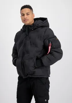 Куртка утепленная мужская ALPHA INDUSTRIES Hooded Logo Puffer