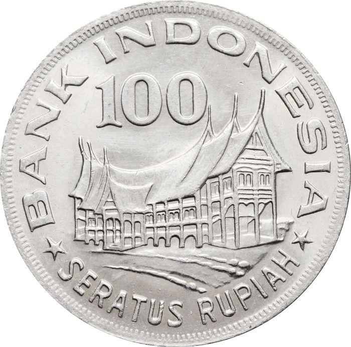 100 рупий 1978 Индонезия
