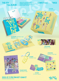 Альбом TWICE - THIS IS FOR 4th Album CONFETTI Version