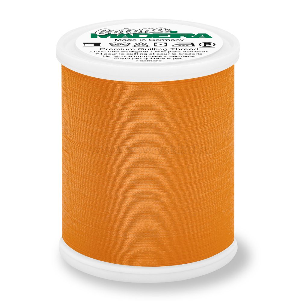 Нитки вышивальные хлопок Madeira Cotona №50, 1000 м, цв. 602, 9350, 5 катушек