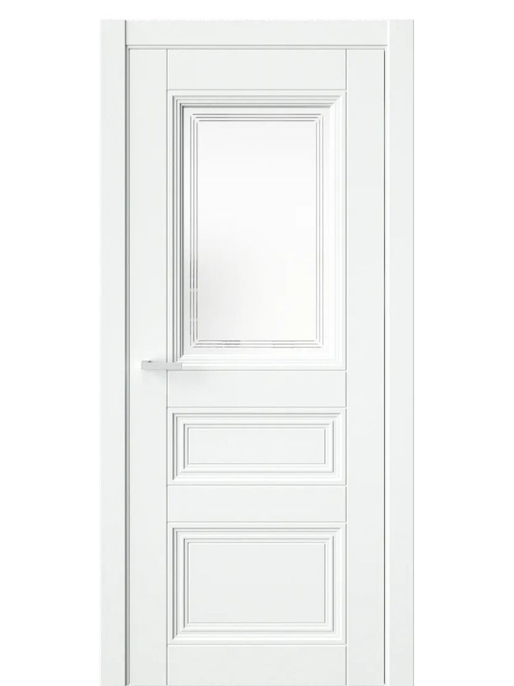 Двери WestStyle  Demiss 12  RAL 9003 / белое сатинат ДО