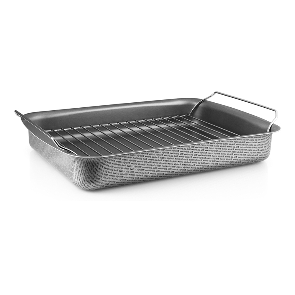 Жаровня с решеткой и антипригарным покрытием slip-let®, 31х23 см