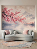 Фотообои 3d в спальню и для зала ветка сакуры