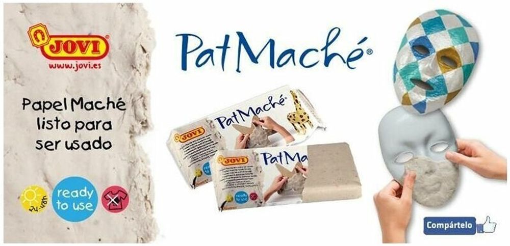 Паста папье-маше JOVI, 170 г, серый, "Patmache", 382