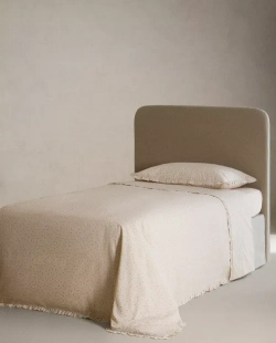 ZARA HOME ДЕТСКАЯ ПРОСТЫНЯ С ПРИНТОМ, РОЗОВЫЙ