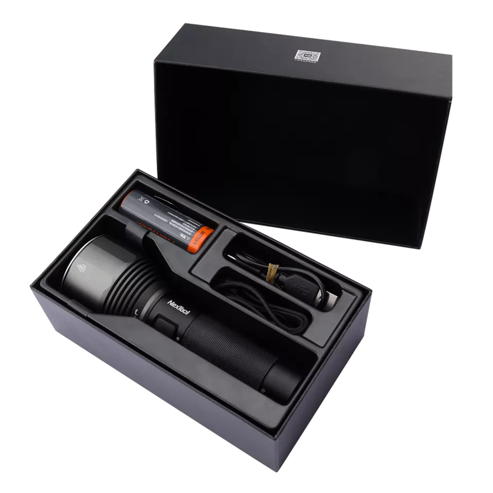 Фонарь Nextool (Xiaomi) High Performance, 2000 lm, 380метров, аккумулятор, АА, черный (NE0134)