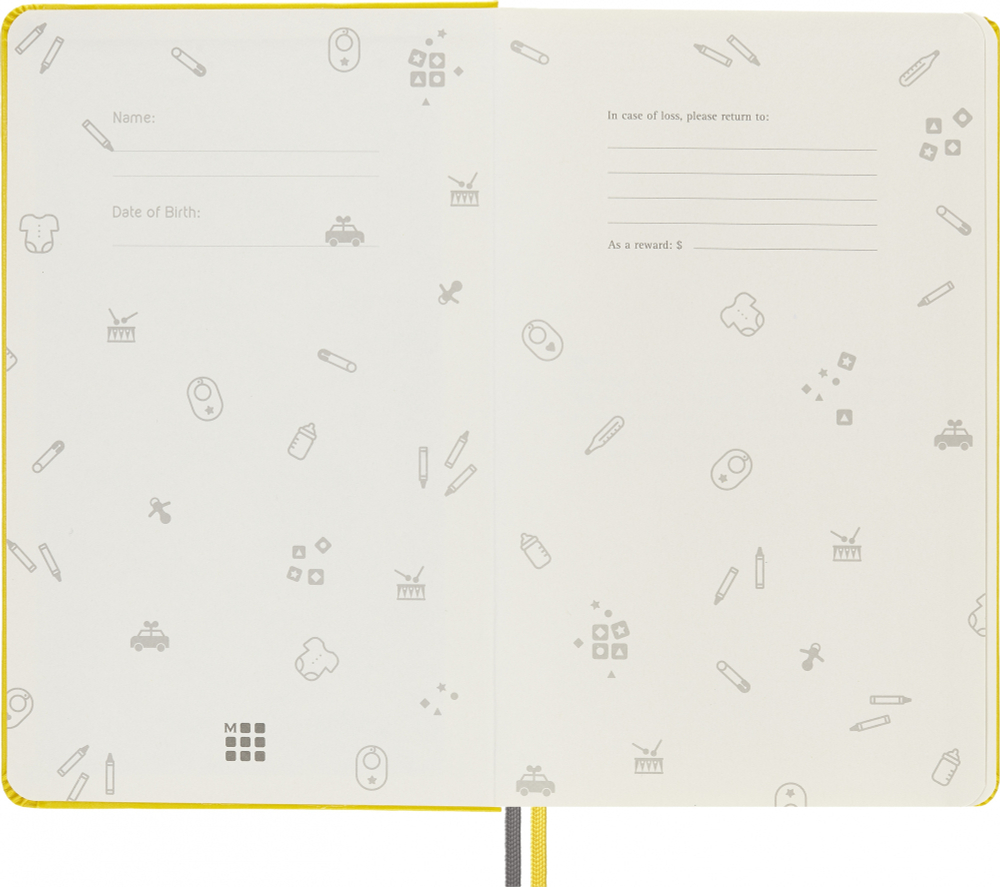 Блокнот Moleskine Passion Baby (PASBABY) 13х21см в подарочной коробке, желтый
