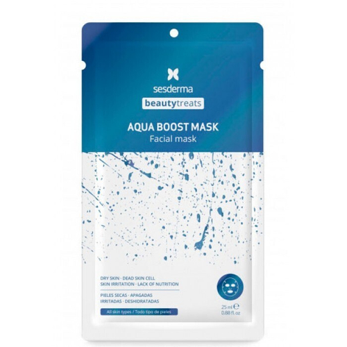 Sesderma BEAUTYTREATS Aqua Boost Mask - Тканевая увлажняющая и успокаивающая маска увлажняющая для лица с гиалуроновой кислотой и экстрактами трав