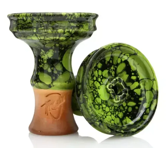 Hookah bowl Moon Treha Kitti Phunnel - Marble Green Black
