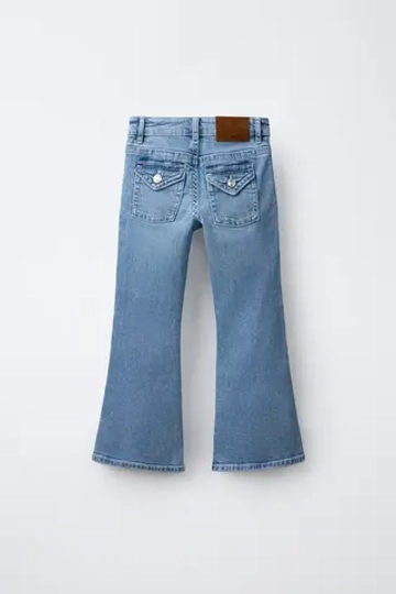 ZARA ДЖИНСЫ FLARE, СИНИЙ