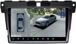 Магнитола для Mazda CX-7 2006-2012 - FarCar BX097M-360 монитор 9.5" 2K QLED на Android 13, Быстрая, CarPlay, 4G SIM-слот, 4 камеры в комплекте