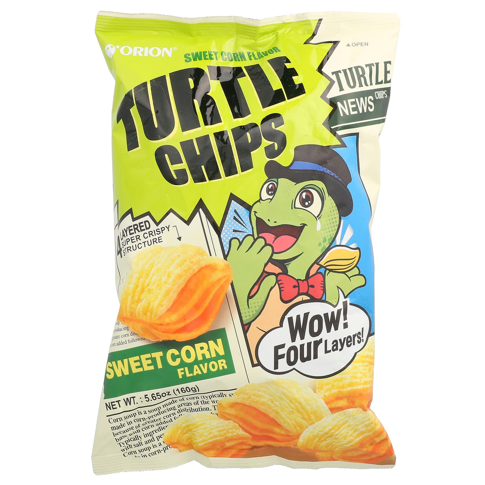 Orion, Turtle Chips, сладкая кукуруза, 160 г (5,65 унции)