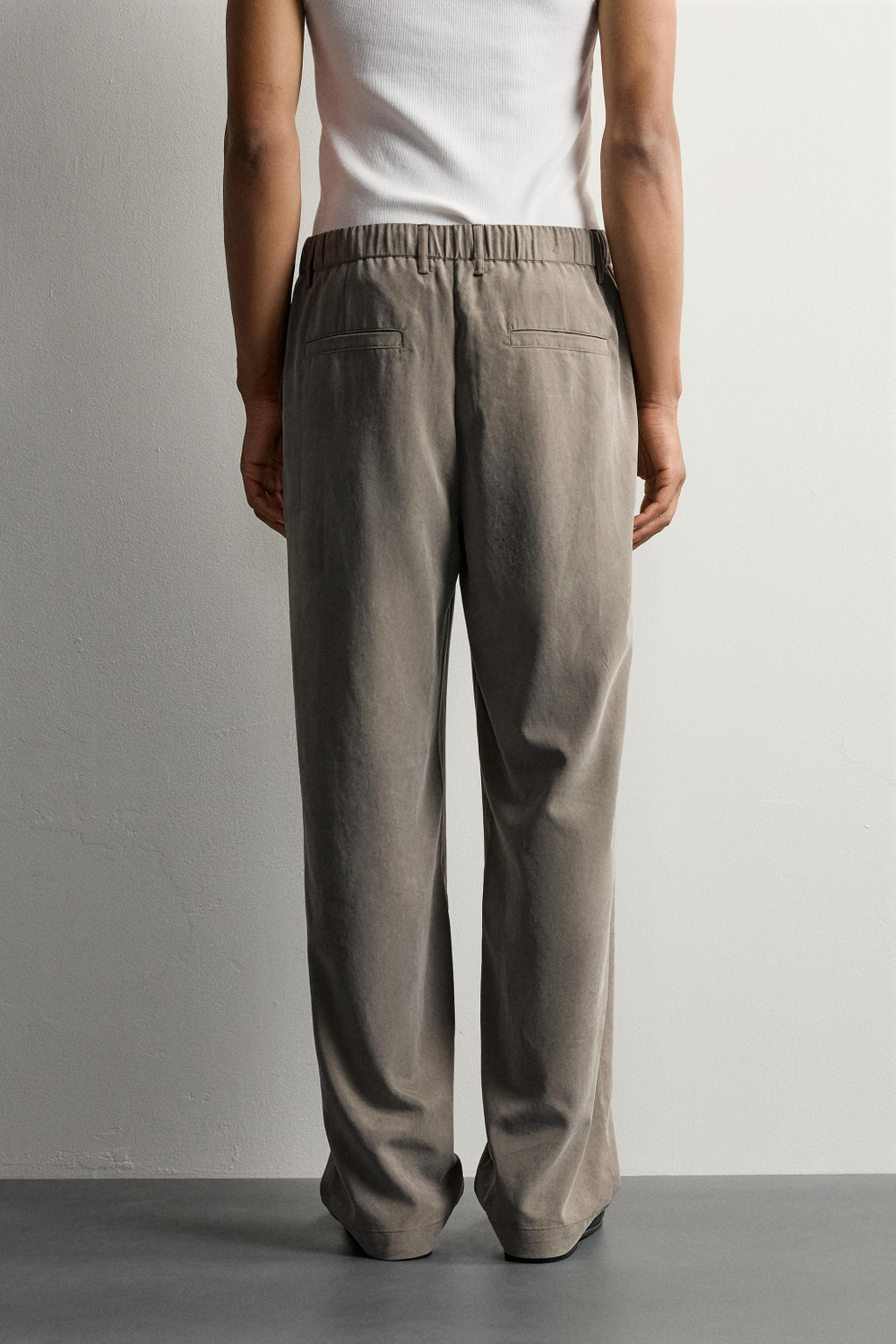 СТРУЯЩИЕСЯ БРЮКИ RELAXED FIT — ZARA