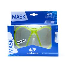 Маска для плав. Salvas Kool Mask, CA550S2TGSTH, закален.стекло, силикон, р. Senior, желтый