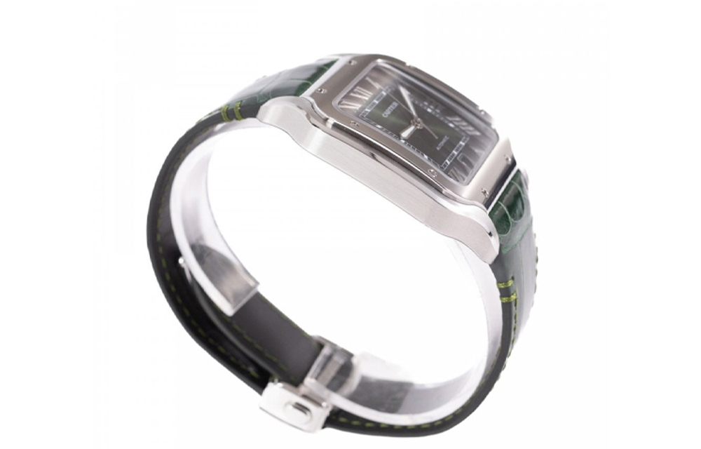 CARTIER SANTOS DE Automatic Mechanical Movement 100m Water Resistance Men"s Watches Watch 39.8mm Green Dial