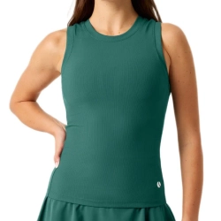 Женский топ теннисный Björn Borg Ace Pocket Ribbed Tank - mallard green