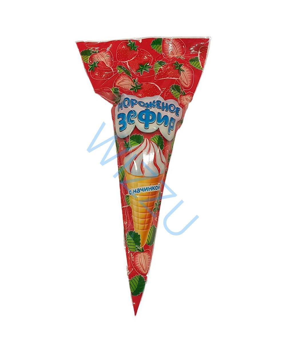 Зефир с начинкой в вафельном рожке Мороженое, 13 г