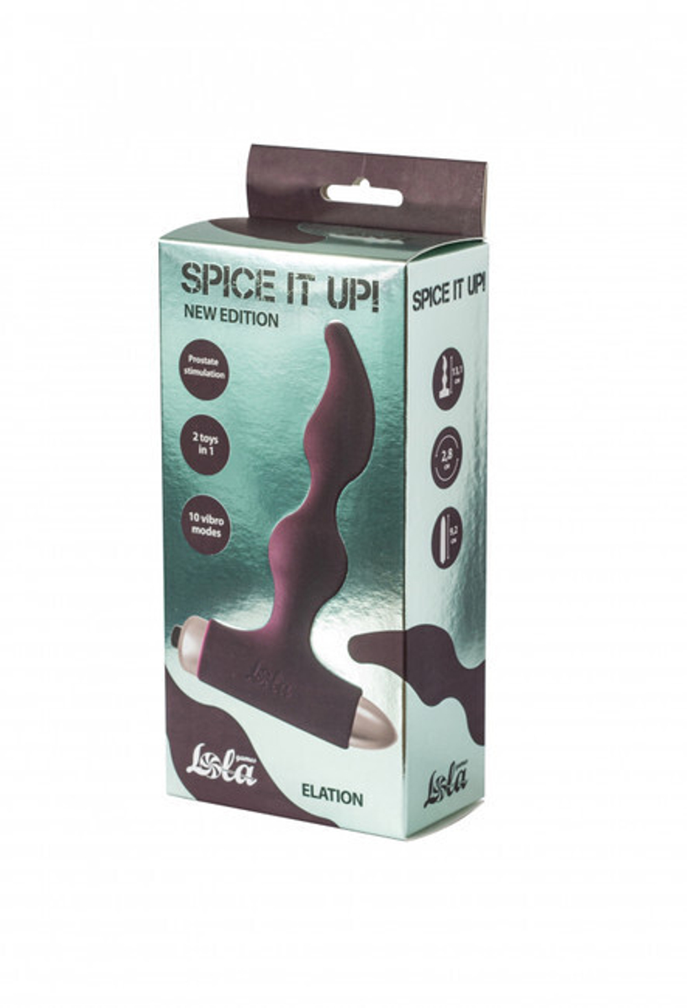 Анальная пробка с вибрацией Spice it up New Edition Elation Wine red (Цвет: темно-красный)