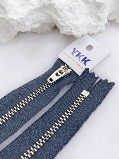 Молния YKK Джинс неразъемная тип 3 анти-никель серый 182