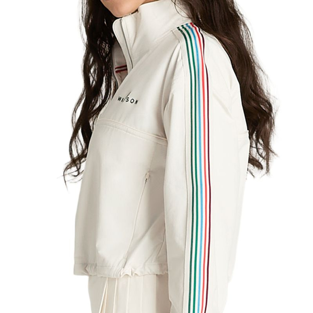 Женская теннисная куртка Wilson Davenport Popover Woven - sandrift