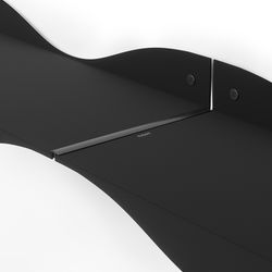 Набор из 2-х настенных полок Surf, черный