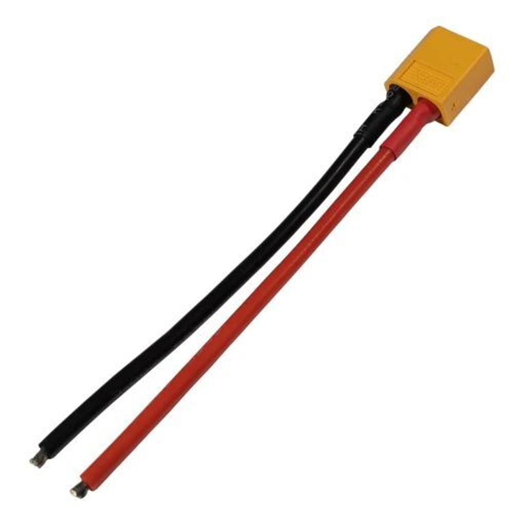Разъем XT60 папа с проводом 10см AWG14